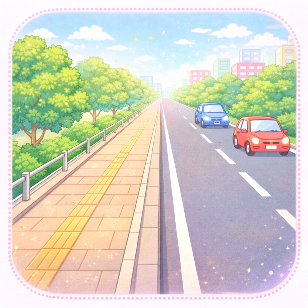 【大人向け なぞなぞ】Q110 歩道と車道ではどちらがよく日が当たるでしょうか