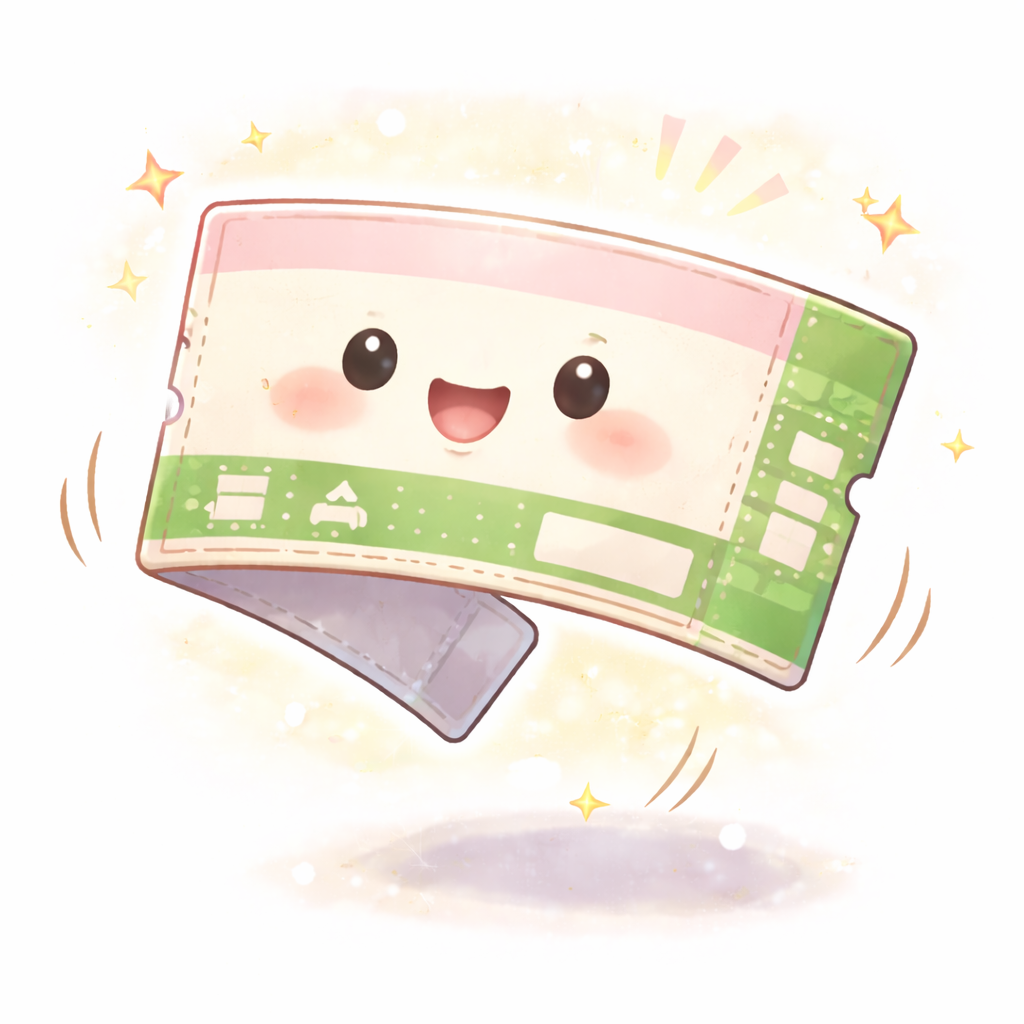 【幼児向け なぞなぞ】Q242 きっぷはきっぷでも、とびはねるきっぷはなんでしょう？