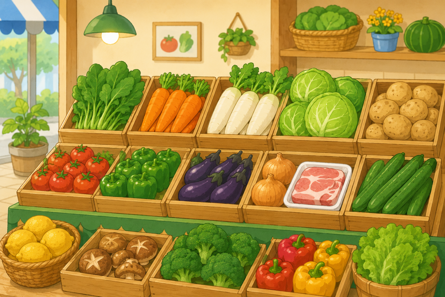 【小学生向け（高学年）】Q251 にくなのに、お肉やさんではなく、やおやさんで売っているにくは？