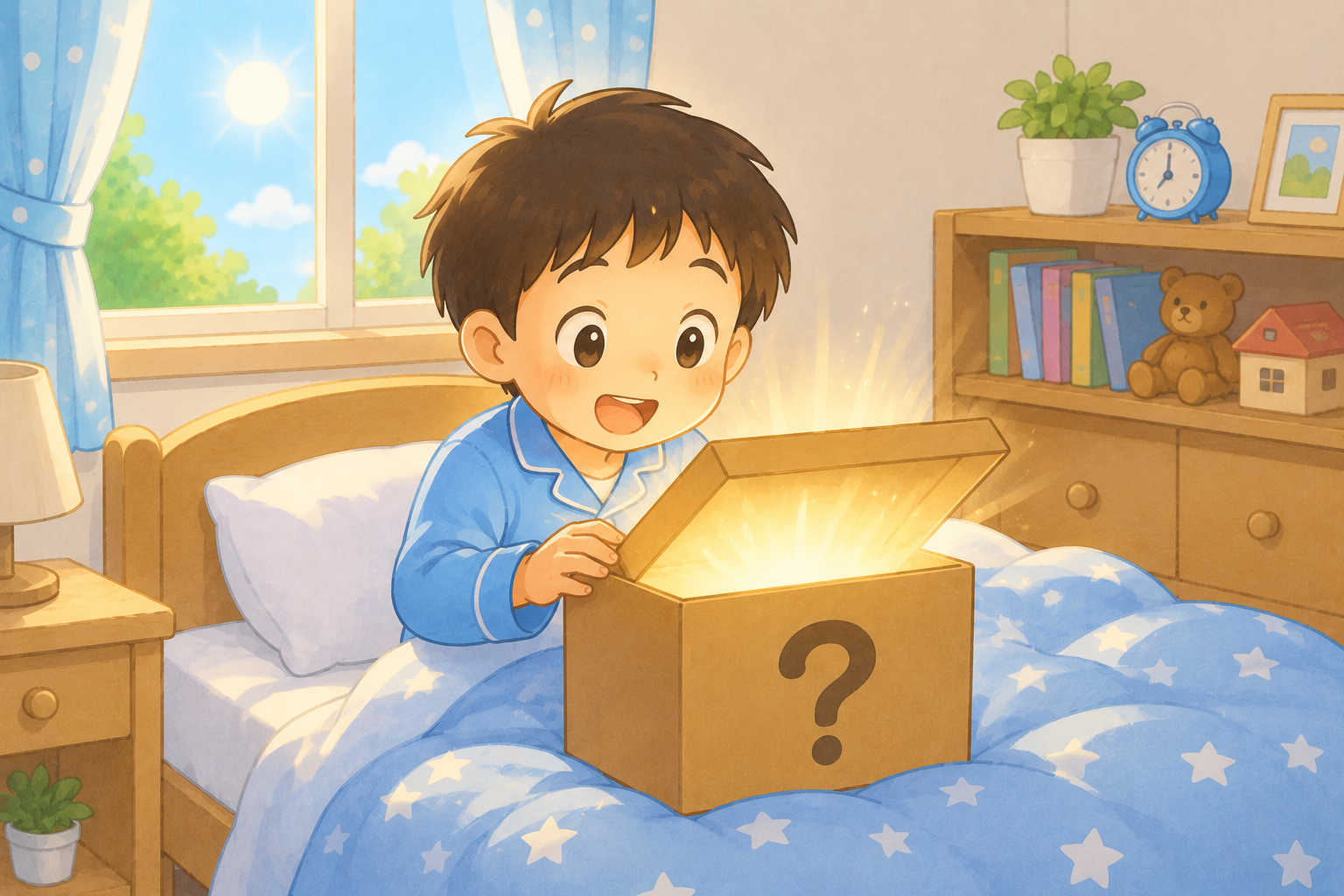 【小学生向け（低学年）】Q253 あさおきたら、いちばんはじめにあけるふたは、なんでしょう？