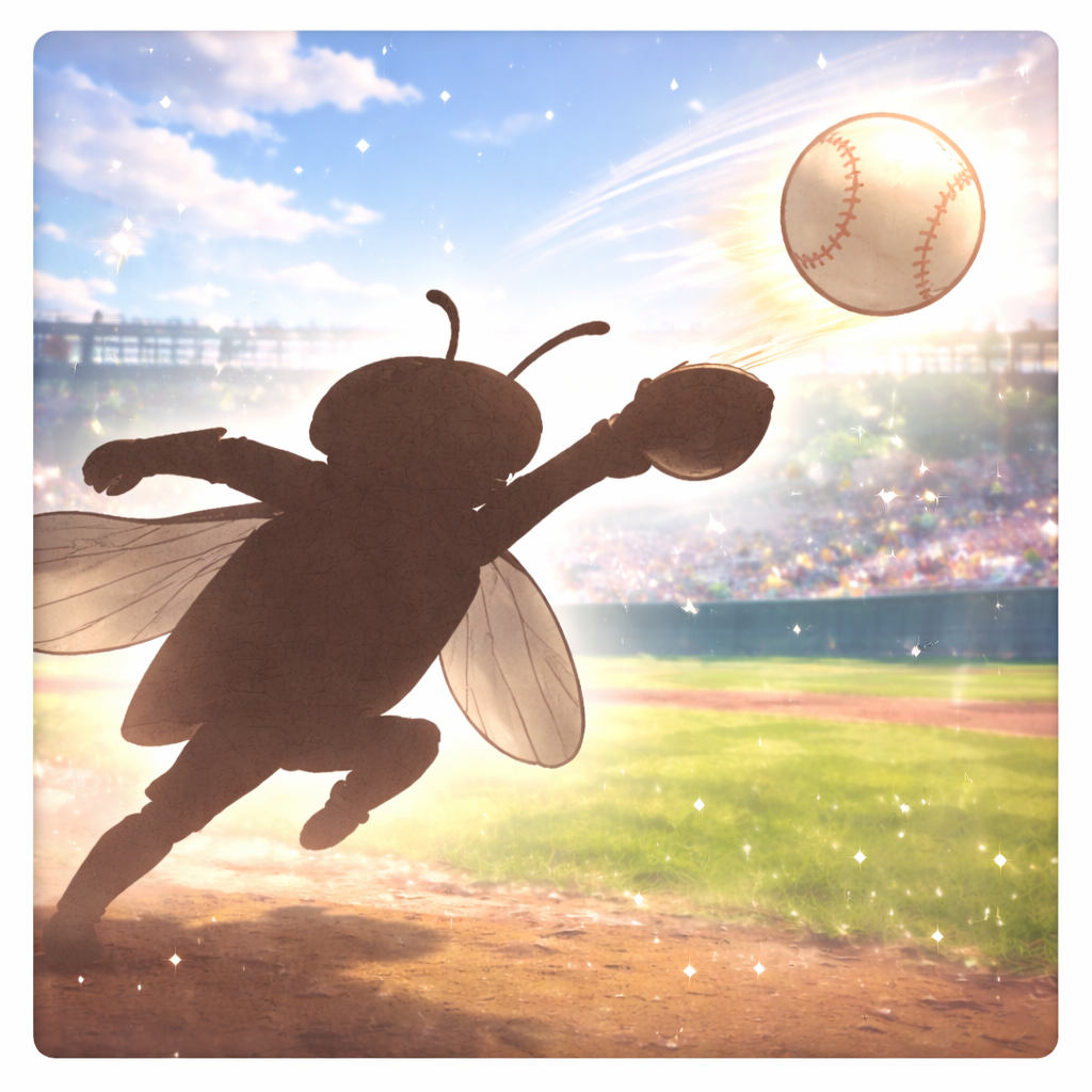 【小学生向け（高学年）】Q218.野球の試合でかつやくする虫はなんでしょう？