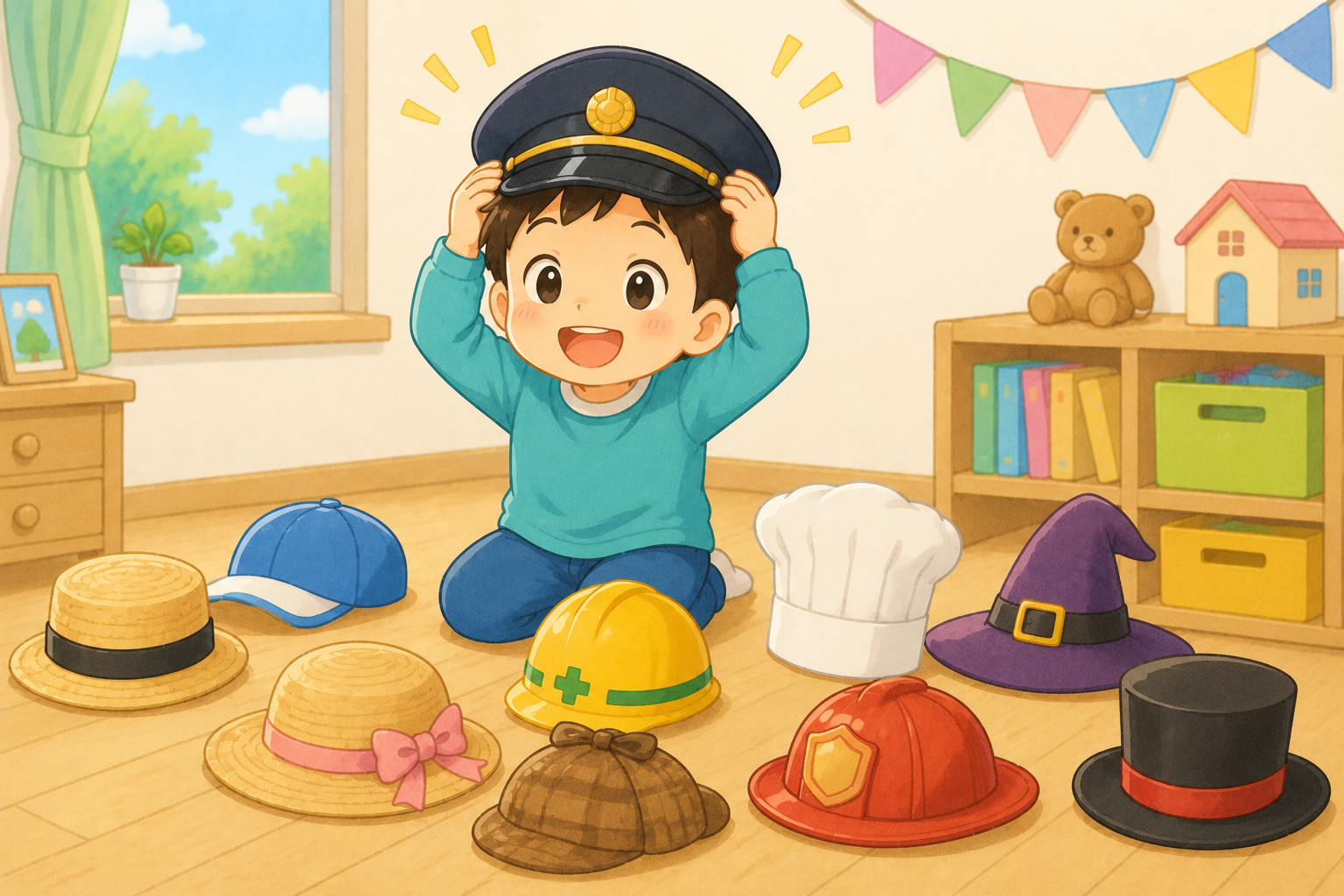 【小学生向け（高学年）】Q254 10このぼうしを集めたら、何になれるでしょう？