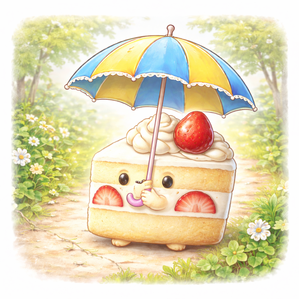 【幼児向け なぞなぞ】Q33 あめもふっていないのに、かさをさしているたべものはなーんだ