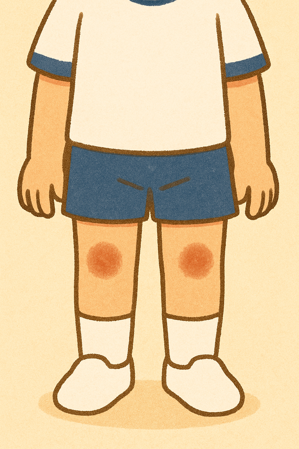 【小学生向け（低学年）】Q4.ひざにまるをかくとでてくる食べ物、なーんだ