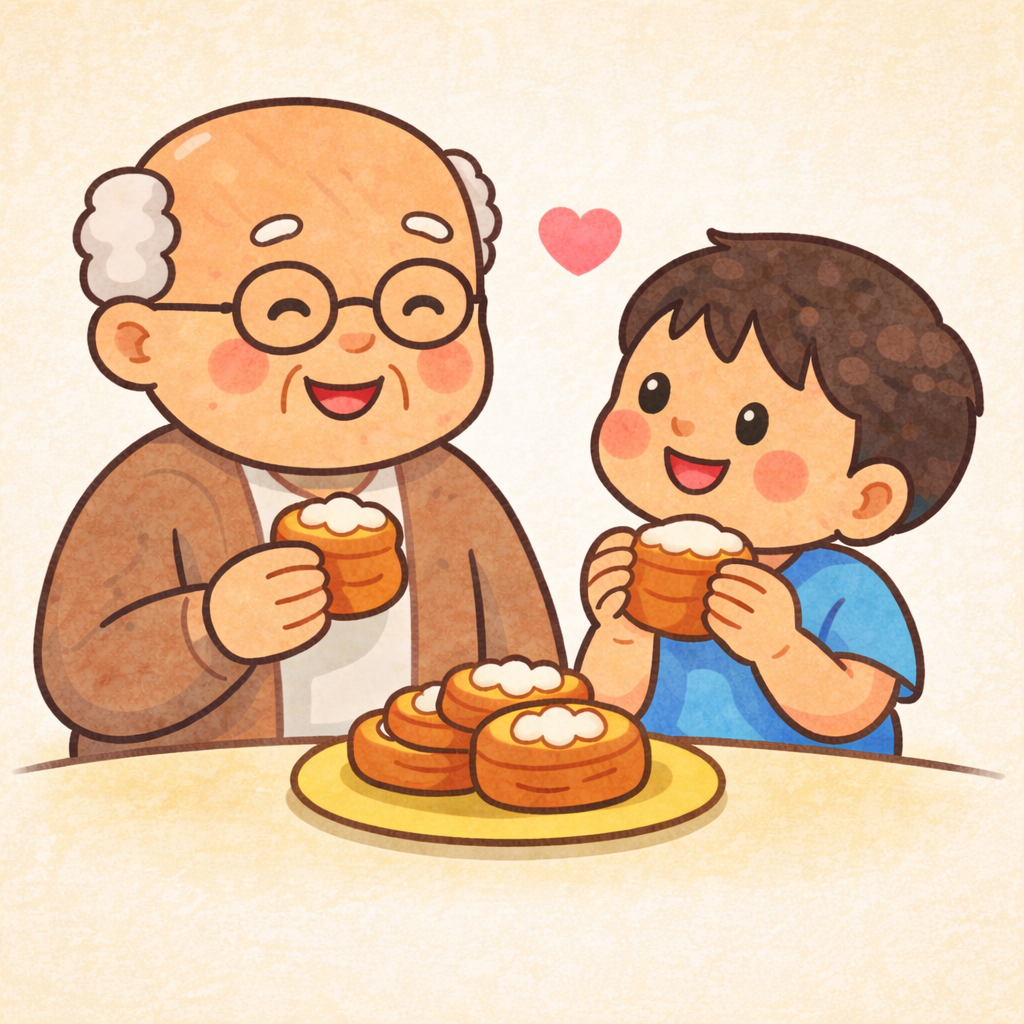 【小学生向け（高学年）】Q6.おじいちゃんと食べるおかしはなーんだ