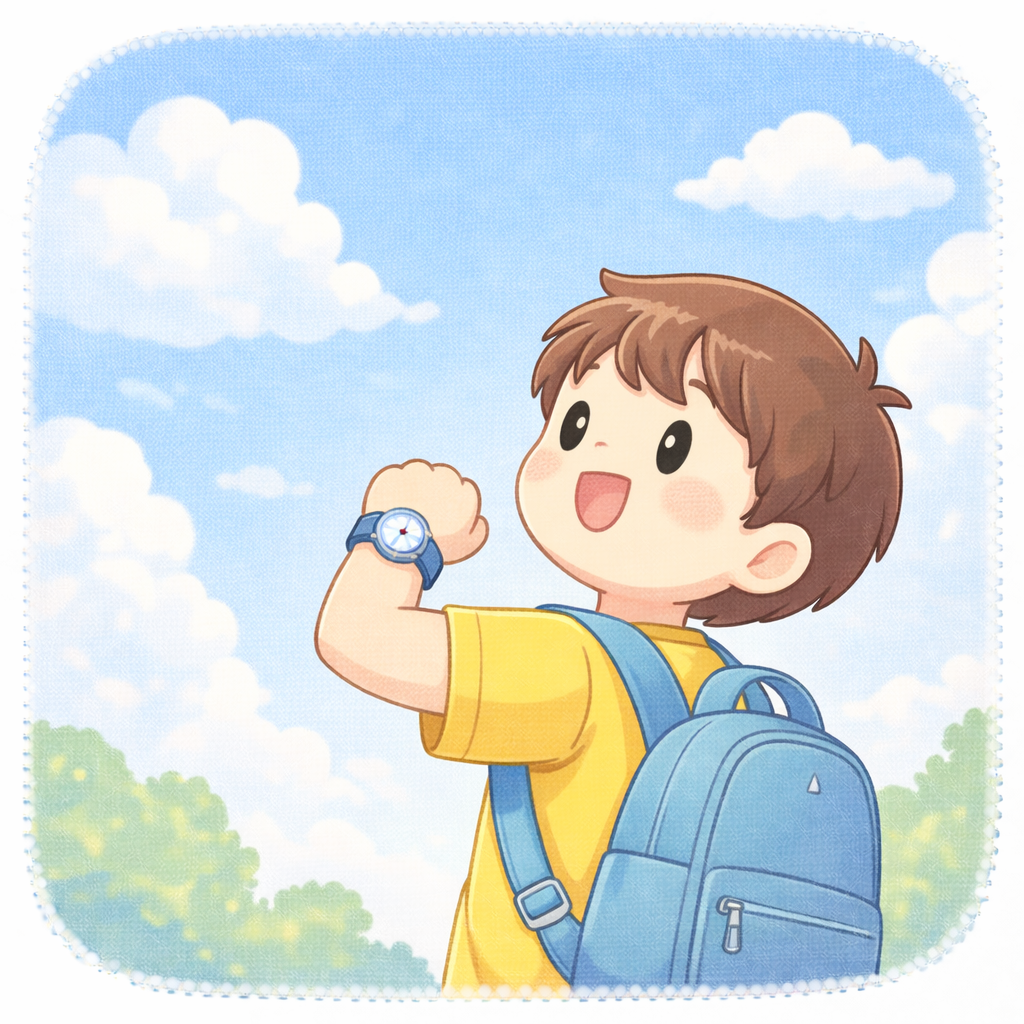 【小学生向け（低学年）】Q78 １時（じ）と３時（じ）のあいだに、空（そら）にみえるものはなーんだ