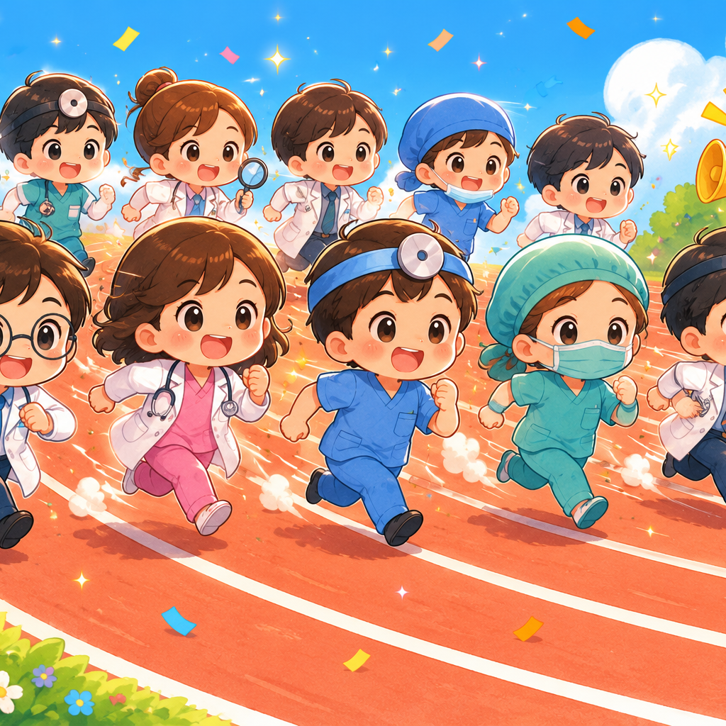 【小学生向け（高学年）】Q203.おいしゃさんがあつまってかけっこをしました。10番目になった人は何のお医者さん？