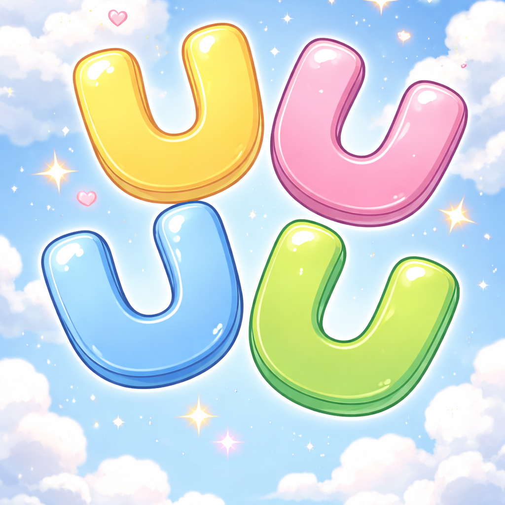 【小学生向け（高学年）】Q205.英語のUが4つ集まって空にういてるよ！なんだろう？