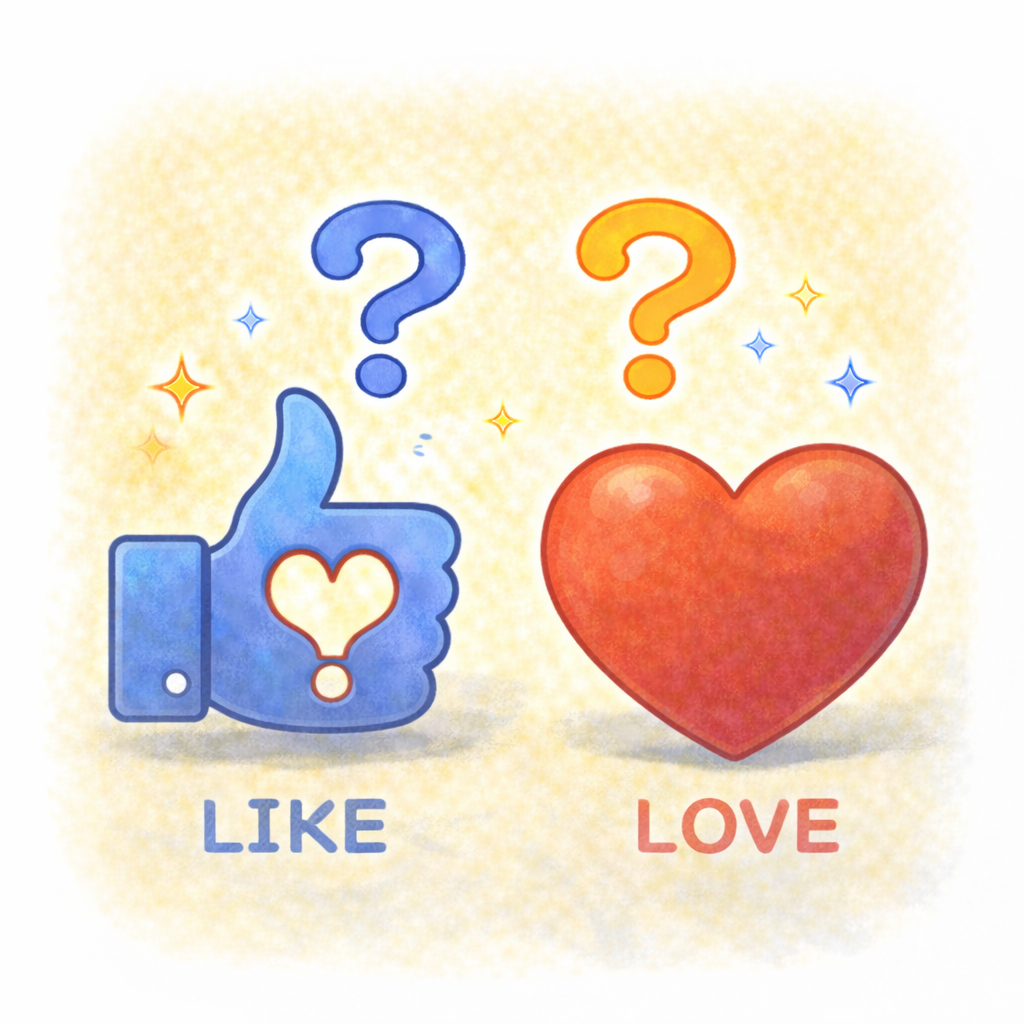 【大人向け なぞなぞ】Q20.LIKEとLOVEが、あいがないのはどっち？